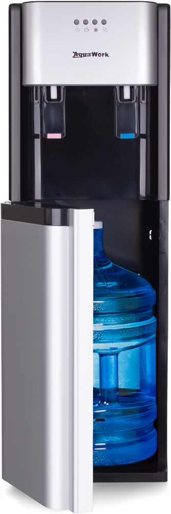 Aqua Work Кулер для воды Aqua Work 41-LDS серебро с нижней загрузкой бутыли электронный