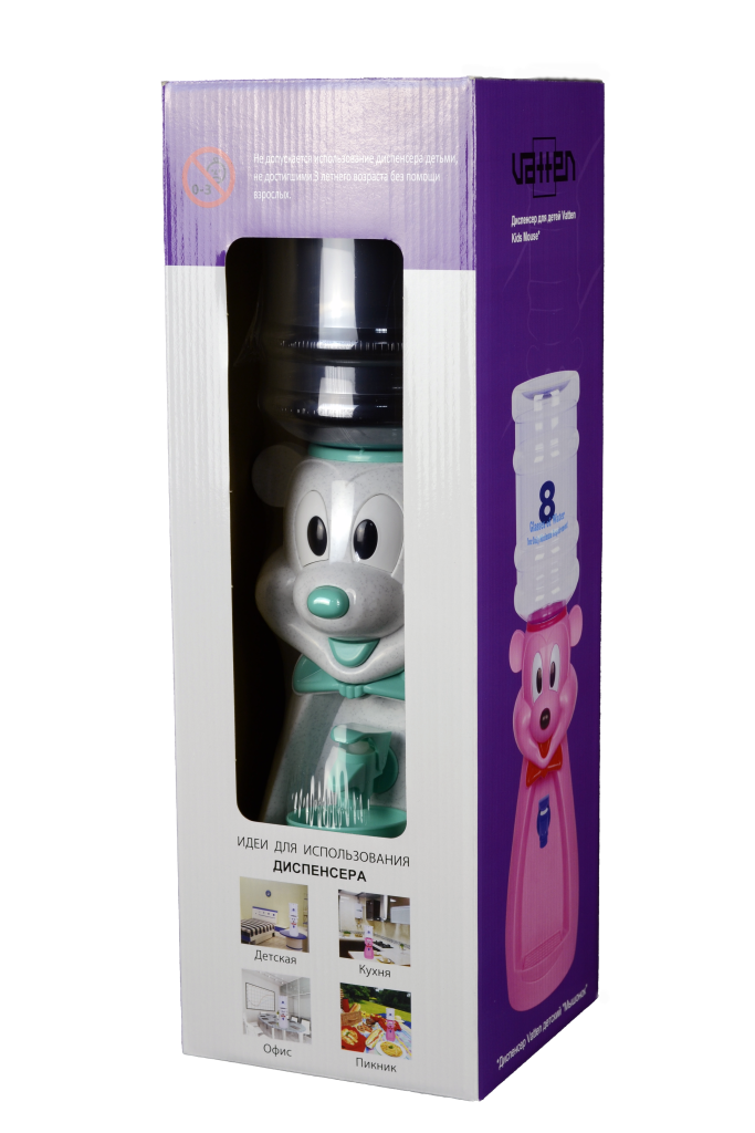 VATTEN Кулер VATTEN kids Mouse Мраморно-белый