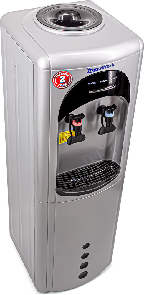 Aqua Work Кулер для воды Aqua Work 17-LDR серебро-черный электронный