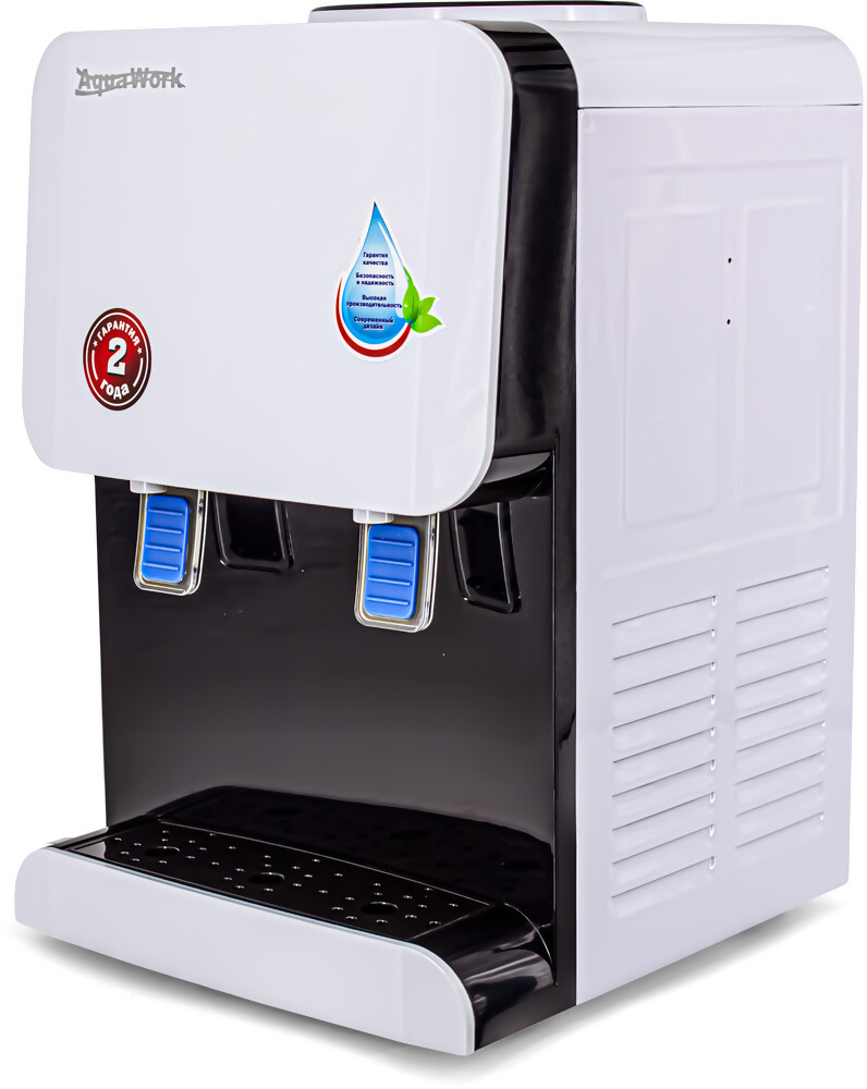 Aqua Work Кулер для воды Водораздатчик Aqua Work 105-TWR бело-черный без охлаждения