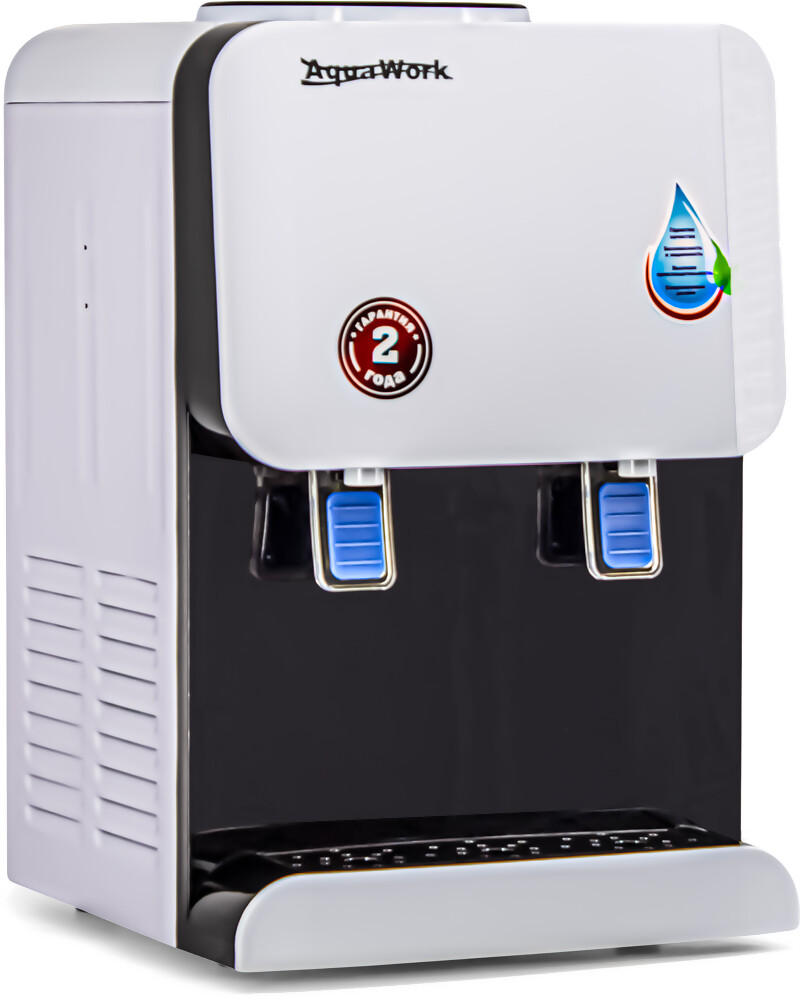 Aqua Work Кулер для воды Водораздатчик Aqua Work 105-TWR бело-черный без охлаждения