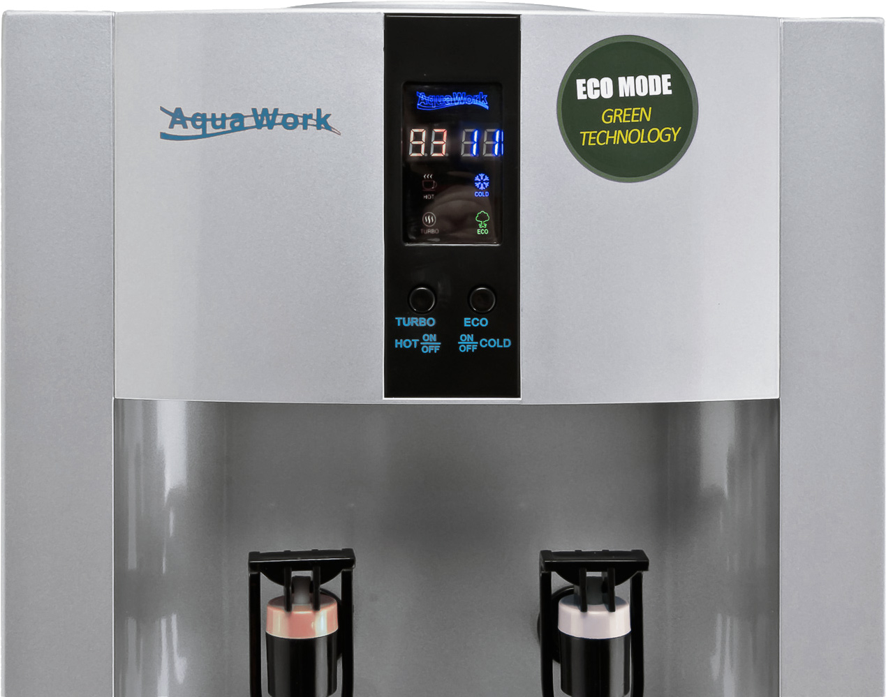 Кулер для воды Aqua Work 16-L/EN-ST серебро компрессорный с системой турбонагрева